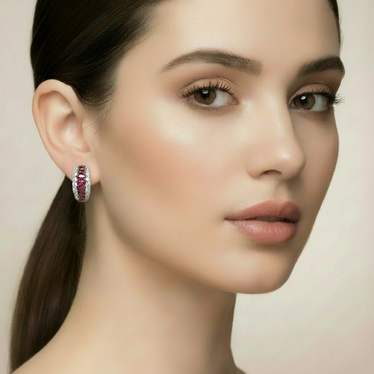 Orecchini Marquise in argento 925 - Unalome Gioielli