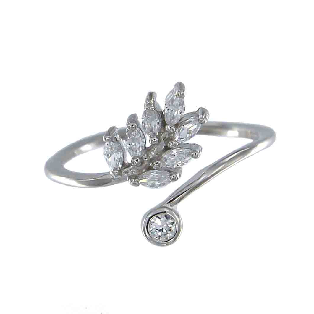 Anello aperto Rugiada – Unalome Gioielli