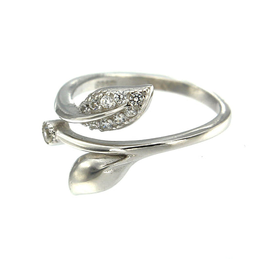 Anello regolabile foglia di luce