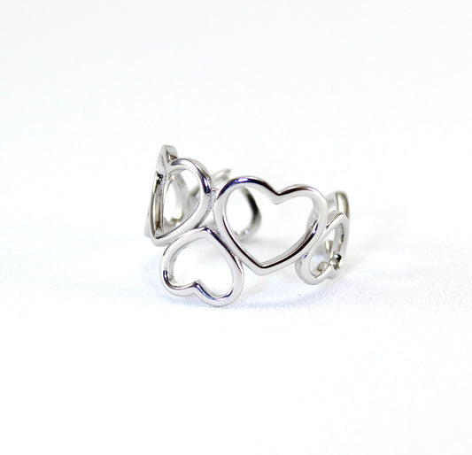 Anello fascia di cuori