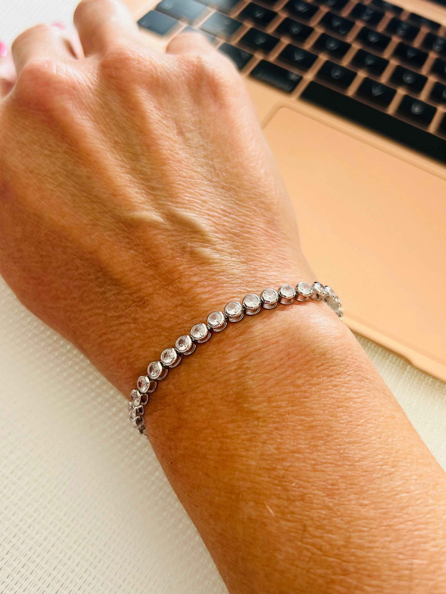 Bracciale Tennis 3mm bordato