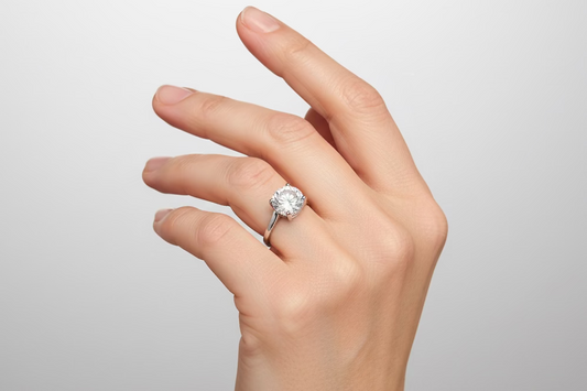 Anello solitario 10mm