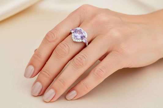 Anello solitario Princess - Unalome Gioielli