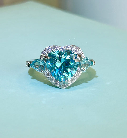 Anello solitario Princess Topazio