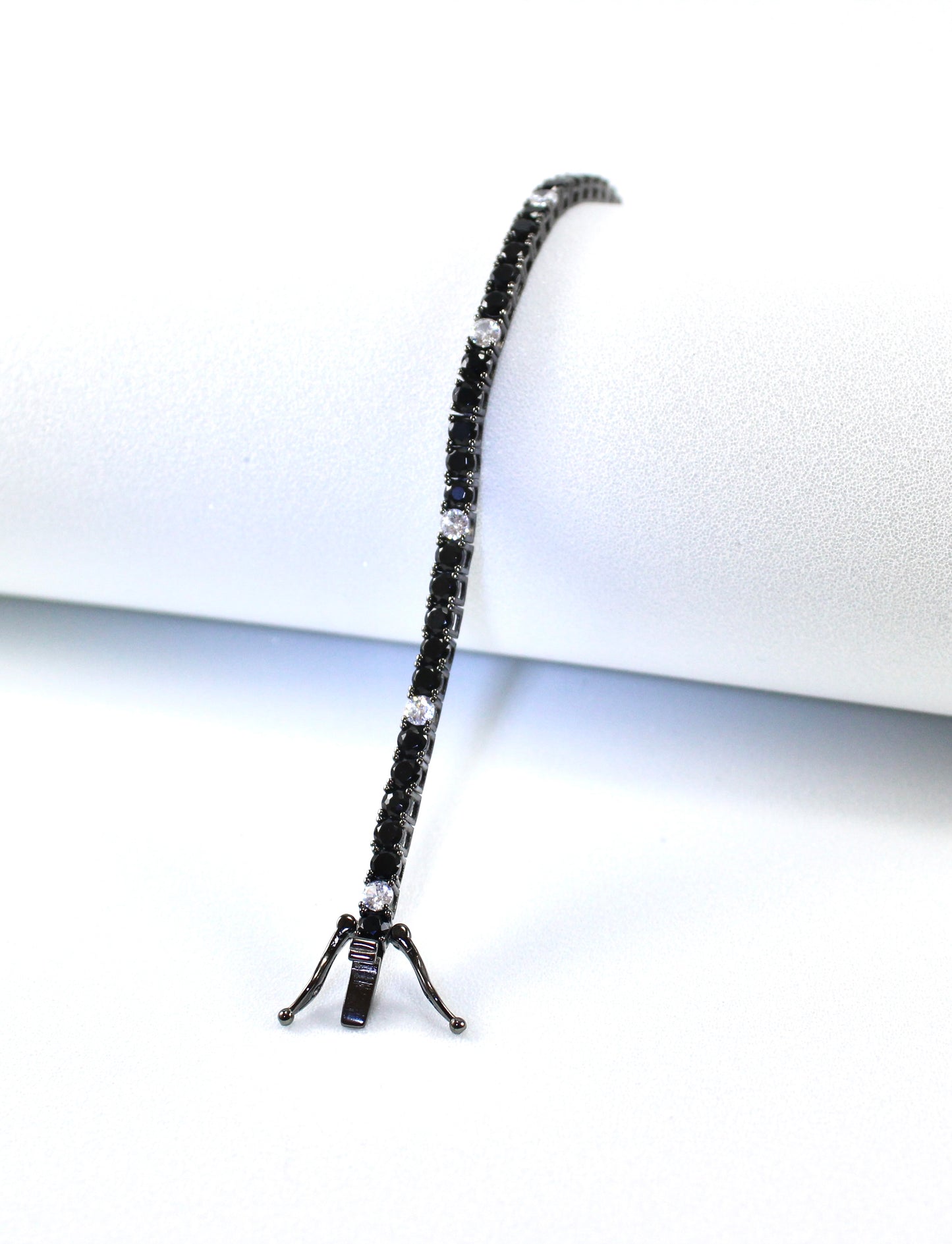 Tennis con zirconi neri 3mm